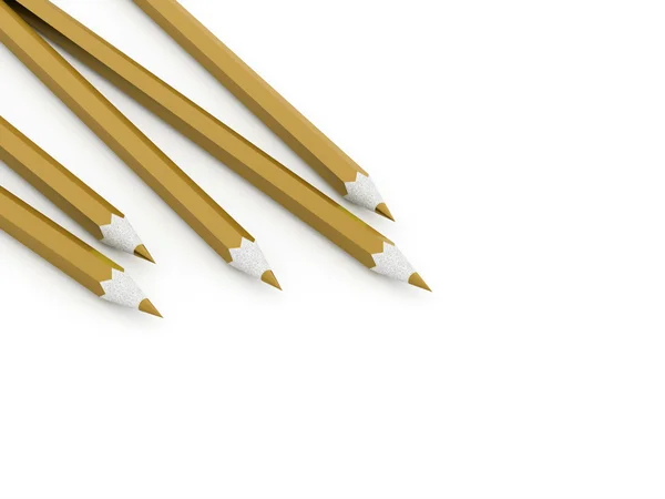 Conceito de lápis renderizado — Fotografia de Stock
