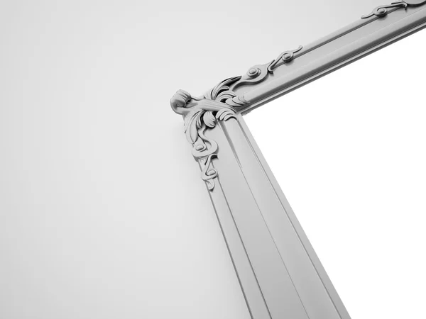 Zilveren spiegel vintage frame concept — Stockfoto