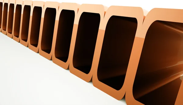 Arancione futuristico concetto di sfondo — Foto Stock