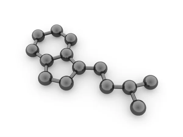 Zwarte molecuul — Stockfoto