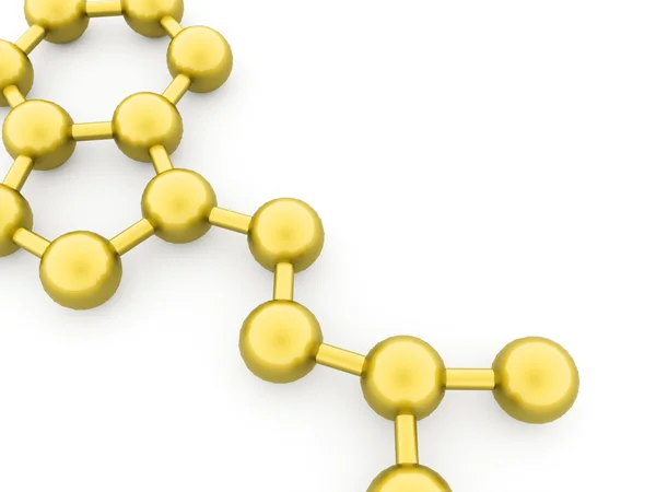 Molecule with cell — Stock Photo, Image