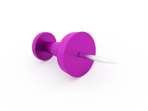Pink push pin — Stock Photo, Image