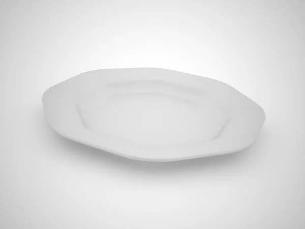 Black and white plate concept — Stock Photo, Image