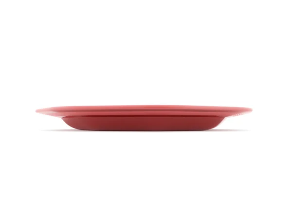 Red plate — Stock Photo, Image