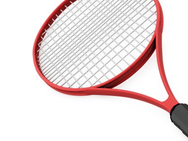 Kırmızı tenis raketi