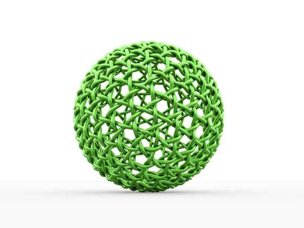 Esfera verde abstracta — Foto de Stock