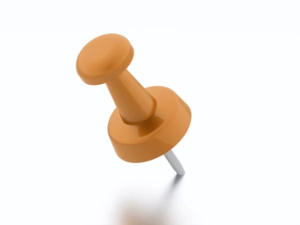 Oranje push pins gesmolten — Stockfoto