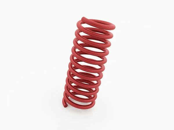 Red spiral string — Stock Photo, Image