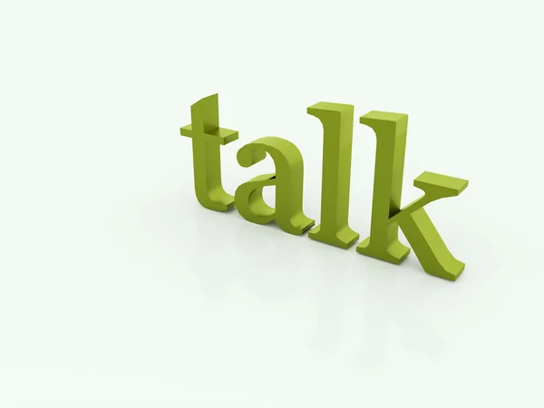 Talk text word — Stock Photo, Image