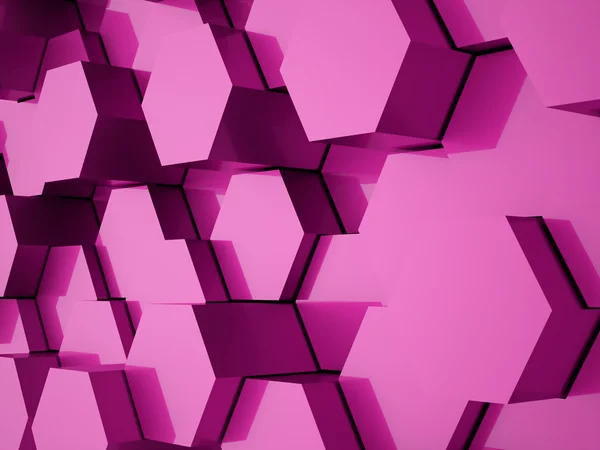 Fundo hexagonal rosa — Fotografia de Stock