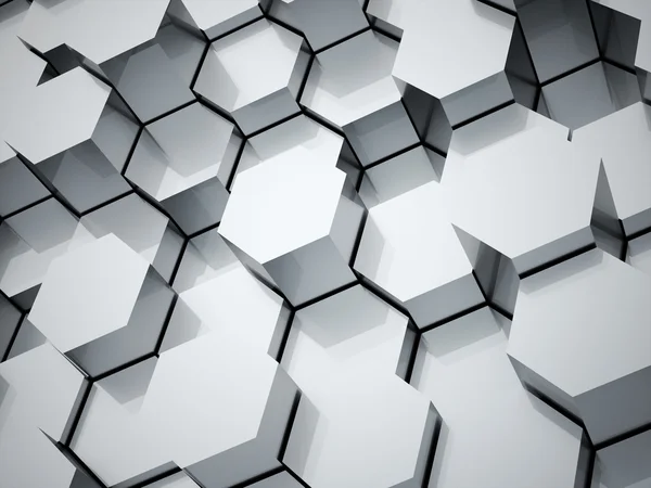 Abstract hexagonal tubes background — Stock Photo, Image