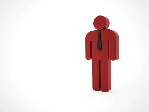 Red abstract man — Stock Photo, Image