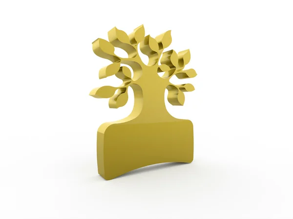 Abstract albero giallo business — Foto Stock