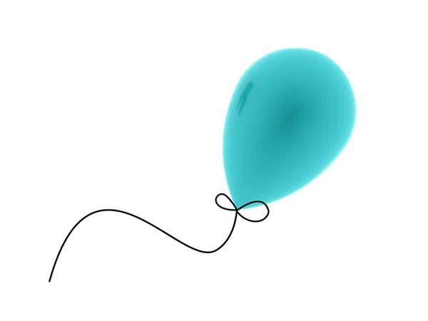 Blaue Luftballons fliegen — Stockfoto