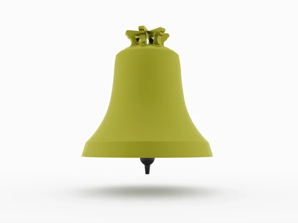 Campana verde aislada en blanco — Foto de Stock