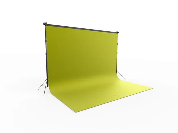 Green photo stage canvas — Stock Photo, Image