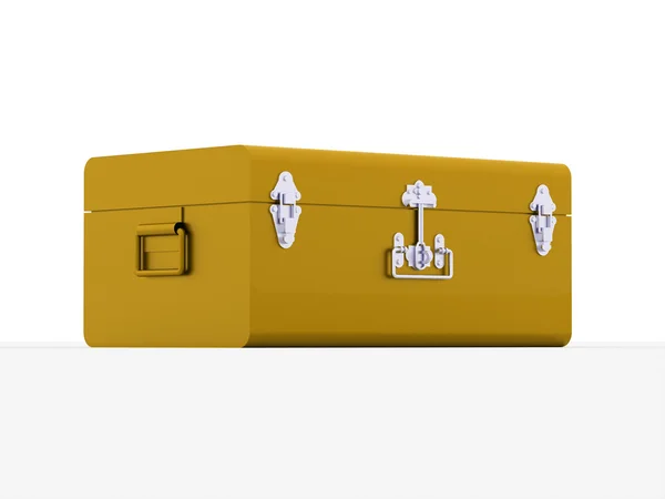 Amarelo armário caixa torácica — Fotografia de Stock