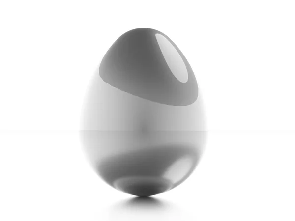 Jajko czarno-białe — Zdjęcie stockowe