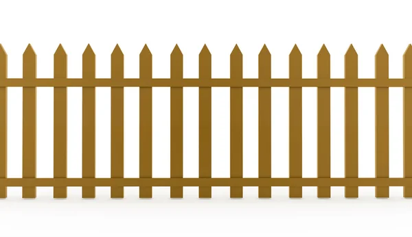 Gray wooden fence concept rendered — Stock Photo, Image