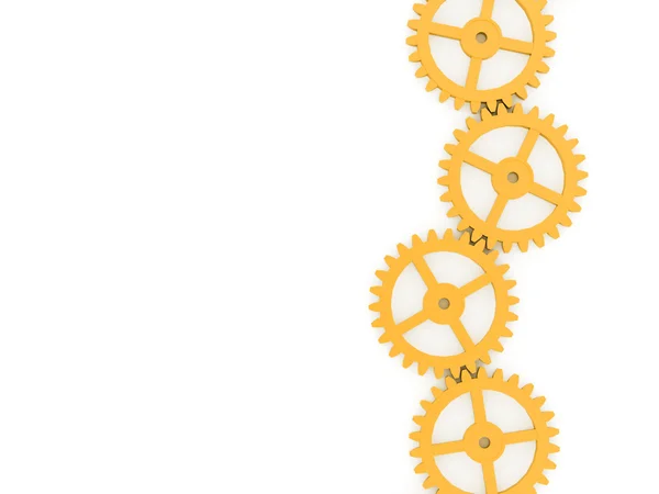 Yellow gears concept — Stock Photo, Image