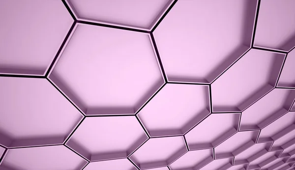 Purple hexagons cell — Stock Photo, Image