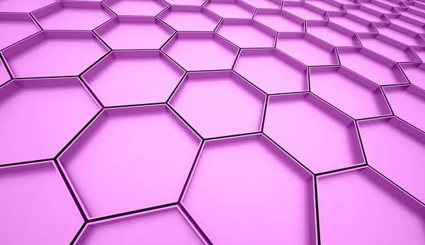 Fondo de malla hexagonal rosa —  Fotos de Stock