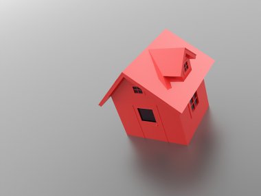 ev kavramı kırmızı 