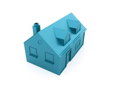 Beyaz Mavi Ev simgesini