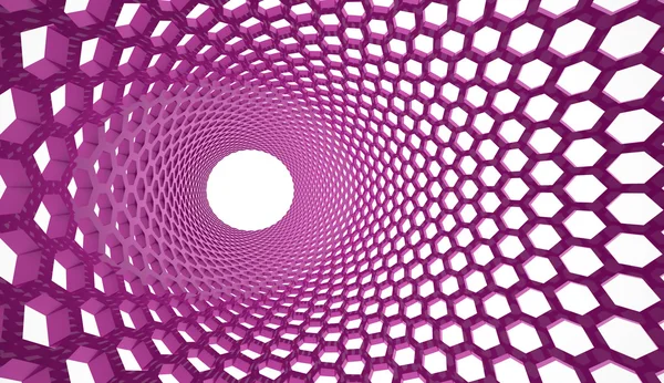 Pink hexagonal mesh background — Stock Photo, Image