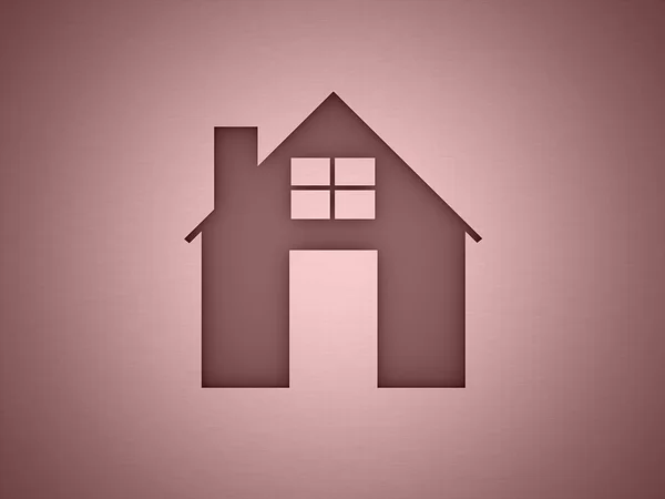 House icon concept on mate dark — Stock Photo, Image