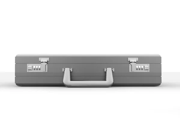 Black suitcase isolated on white background — Stock Photo, Image