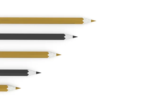 Pencils concept rendered — Stock Photo, Image