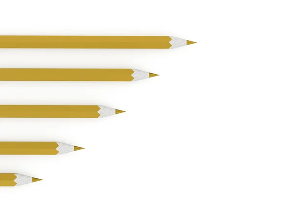 Concepto de lápices rendido — Foto de Stock