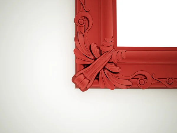 Red mirror frame — Stock Photo, Image