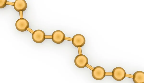 Molecuul concept weergegeven op wit — Stockfoto