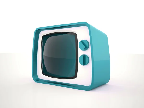 Old TV tiris on white background — Stock Photo, Image