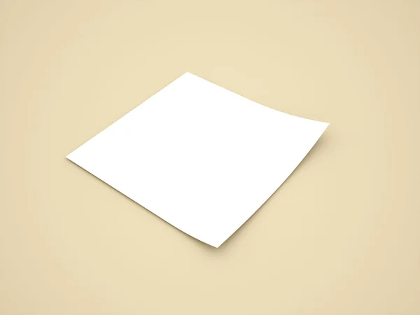 Blanco notitiepapier — Stockfoto