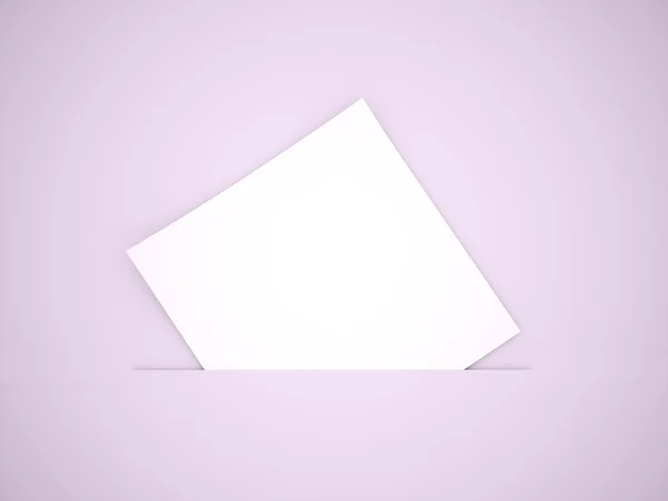 Blank note paper concept on purple — Stock Photo, Image