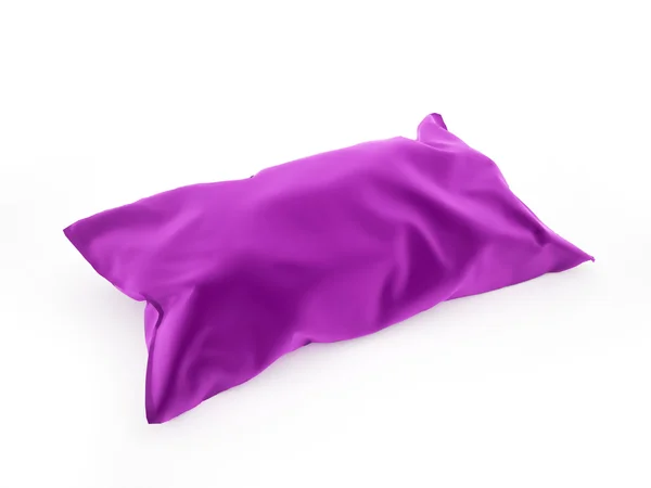 Pillow purple on white — Stock Photo, Image