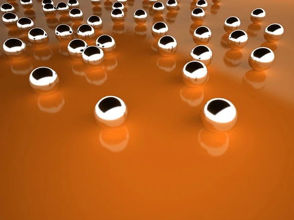 Sphère concept orange — Photo
