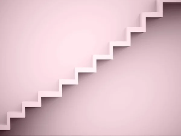 Stairs concept red rendered — Stock Photo, Image