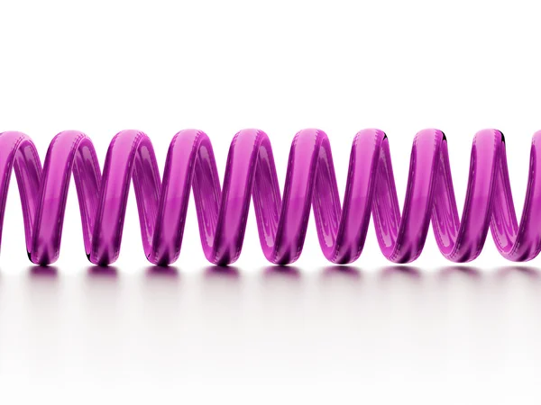 Ciąg różowy spirala refleksji — Zdjęcie stockowe