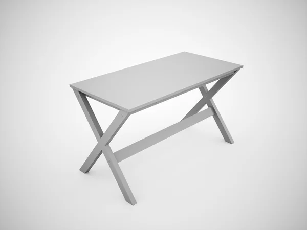 Construção de mesa de trabalho em branco — Fotografia de Stock
