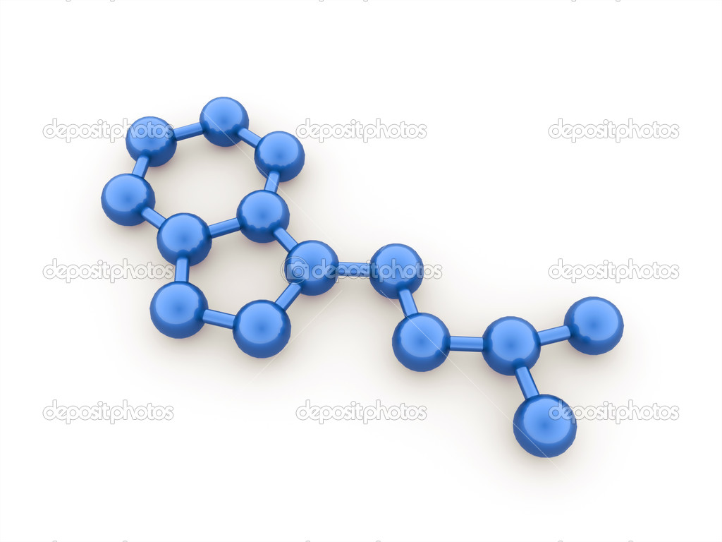 Molecule concept rendered isolated on white