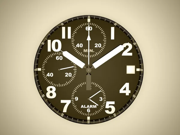 Sport relógio renderizado em cinza — Fotografia de Stock