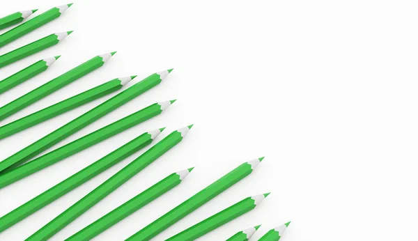 Many green pencils concept — Stock Photo, Image