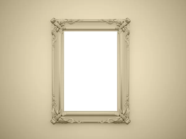 Gele spiegel frame — Stockfoto