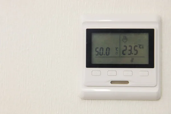 Thermostat Programmable Warm Floor Wall — 图库照片