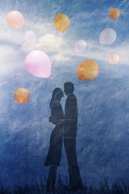 Birbirine aşık çift