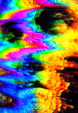 Glitch. Face on the glitched screen. Digital artifacts. Glitch art. Digital errors.